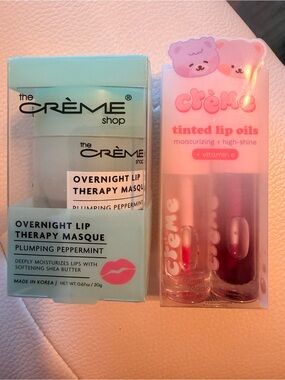 Mint Overnight Lip Therapy Masque - Peppermint+ tinted lip oils with vitamin e